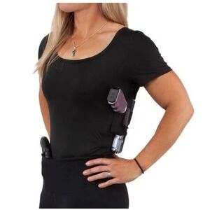 UnderTech Undercover Black Concealed Carry Holster Shirt Women's Security Size M